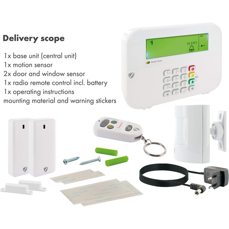 SCHWAIGER -HG1000 Wireless Alarm System | Alarm System for Home