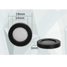 6 Pack Shower Head Filter Gasket, Washer Filters Water Impurities, 3/4" Rubber Washer for 1/2" Fixed Shower Head/Handheld Shower Hose Connector, Creates A Seal to Prevent Leakage (Netted, 3/4")