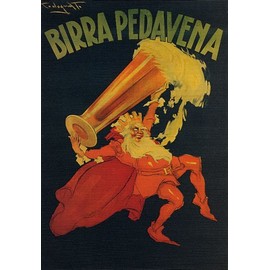WONDERFULITEMS Birra PEDAVENA Premium Italian Beer FINE Foam Italy 20" X 30" Image Size Vintage Poster REPRO