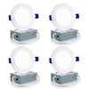 Meconard 4 Pack 4 Inch LED Recessed Ceiling Light with