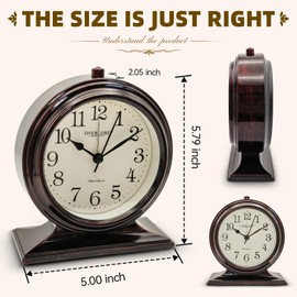 Silent Quartz Desk Clock, Beautiful and Convenient Clock