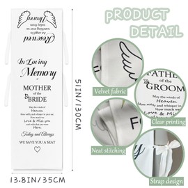 In Loving Memory Wedding Signs, Reserved Memorial Chair Sign for Brother of the Bride with Love from Heaven, Reserved Memorial Signs Seating for Event (Brother of the Bride)