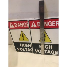 Danger High Voltage Heavy Metal Signs 14”X 10”