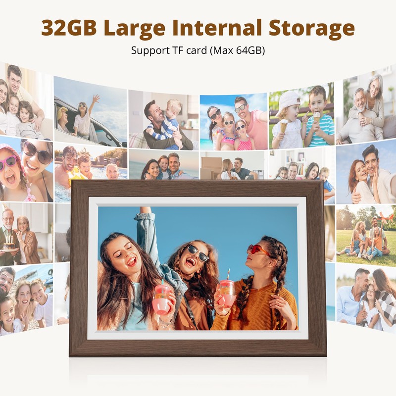 Dragon Touch Digital Picture Frame WiFi 10 inch IPS Touch