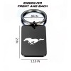 Epic Frames Mustang Key chain Premium Engraved Black Premium Metal