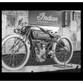 Vintage Indian Motorcycle PHOTO 1936 Bike on Display Dealership
