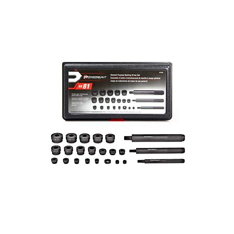 Powerbuilt General Purpose Bushing Driver Tool Kit, Tool Set to