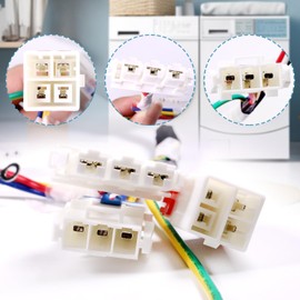 Washing Machine Multi-Wire Motor Harness for Kenmore for Lifes Good for LG Washer Wire Harness Replace 6877ER1016F + 6501KW2002A Washer Rotor Position Sensor Assembly (6877ER1016F+6501KW2002A)