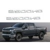 2X 2500HD Emblems Badges Letter Nameplates Replacement for Silverado (Chrome)