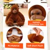 10" Gorilla Plush Pillow Stuffed Animal, Soft Fluffy Hugging Cushion,