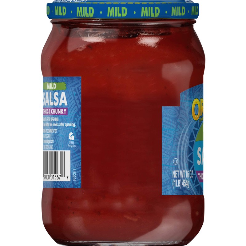 Ortega Thick & Chunky Mild Salsa, 16 Ounce (Pack of