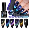 MEET ACROSS 9D Cat Eye Gel Nail Polish Set Magnetic