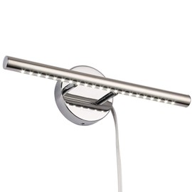 Bathroom Vanity Lights for Bathroom Light Fixutres 15.7 Inches Bathroom Lights Over Mirror 5W Led Lighting Plug in Vanity Lighting Fixtures Stainless Steel with 180°Rotation,6000K Cool White
