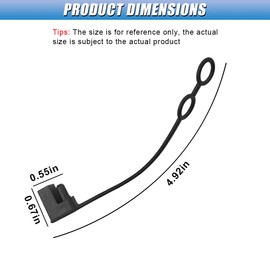 GAOLAOSY 2 Pin Plug Replacement Weather Cap, Waterproof SAE Cable Protection Cover Cap, Universal Dust-Proof DC Power Solar Automotive Connector Top Lid (15PCS)
