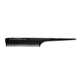 Hercules Sägemann 189 R 499 R Professional Touching Comb Natural Rubber 8 Inch Hair Comb with Changing Teeth 2/1 Toupeer Comb Handle Comb Grip-Back (189R)