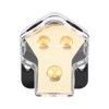 Hlyjoon 2 Way Power Distribution Block, 1*1GA In 2*4GA Out,