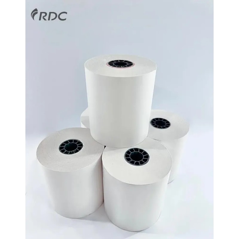 RDC 50 Rollos De Papel Térmico 80x70mm Negro Impresora 80mm