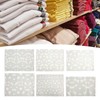 30PCS Frosted Slide Zip Plastic Bags Daisy Pattern Reusable Lightweight