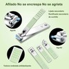 Manicura y Pedicura, 16 en 1 Manicura Set Acero Inoxidable,