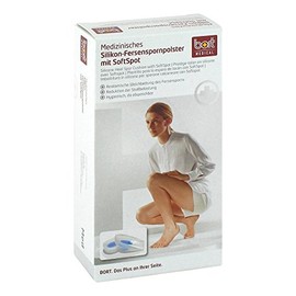 Bort Silikon-Fersenspornpolster mit SoftSpot small, Black