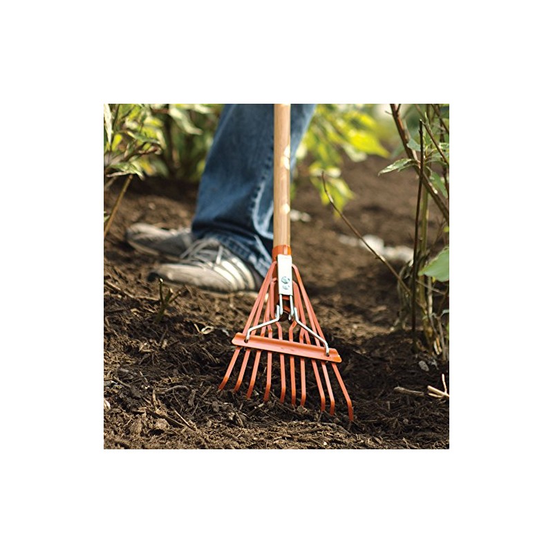 A.M. Leonard Narrow Shrub Rake, 8 Inches Wide, 54 Inch