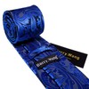 Barry.Wang Men Ties Paisley Woven Silk Necktie Set with Pocket