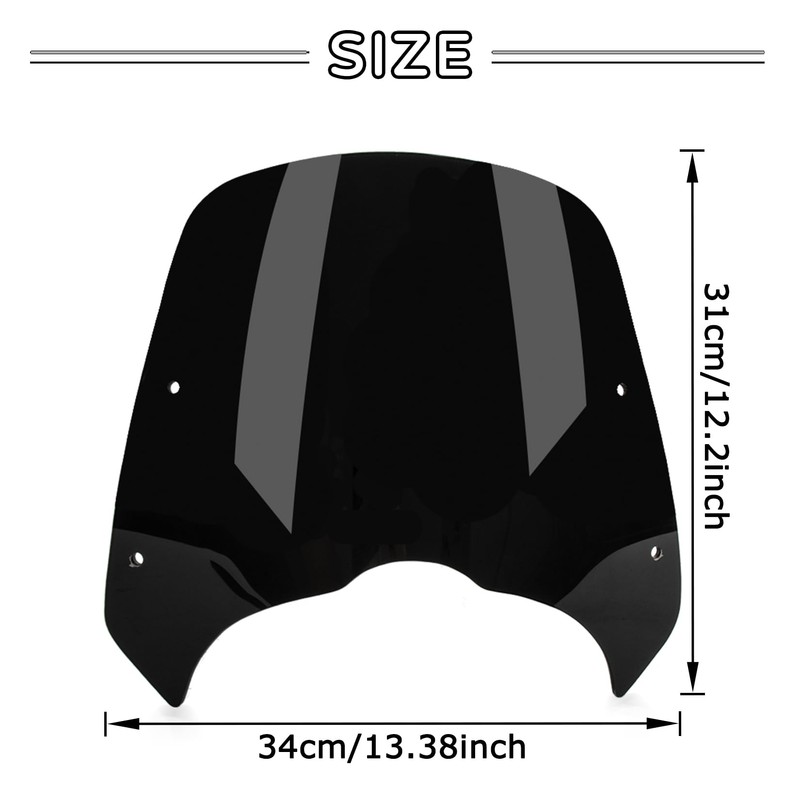 Windshield Windscreen for Vulcan 650 S650 VN650 EN650 2015 2016