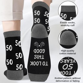 50th Birthday Gifts for Men, 50 Year Old Birthday Gifts for Men, Socks for 50 Year Old Man, 3D Pop Up Birthday Card, 50th Poster Anniversary Card