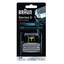 Braun Series 5 Combi 51S Foil and Cutter Replacement Pack (Formerly 8000 360 Complete or Activator), 0.32 Ounce