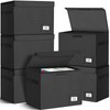 Leffis 6 Pack Comic Book Storage, Collapsible and Stackable Comic