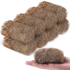 Teenyyou 8 Pcs Fine Grade Brass Wool Pads 0.7 Ounce Bronze Wool 0000 Copper Soft Rustproof Reusable Bronze Pads for Polish, Smooth, Stand Strip Wood and Metals Surfaces