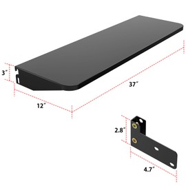 Folding Front Shelf for Traeger Pro 34 Series, Texas Elite 34, Century 885 and Eastwood 34 Series Wood Pellet Grills, Replacement for BAC363 Folding Shelf, 37" L x 12" W
