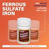 Rugby Ferrous Sulfate Iron Tablets 325mg 100 Count Mineral Supplement
