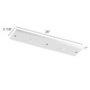 Three Pendant Light Linear Canopy Accessory Light Kit, 26 inch