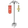 4-Hooks Shepherds Hooks for Outdoor, 60" Heavy Duty Bird Feeder