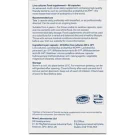 Optibac Probiotics Every Day Extra – High Strength Vegan Probiotic Supplement with 20 Billion Live Cultures per Capsule | Daily Digestive Support for Gut Health & Immunity | 90 Capsules | No Refrigeration Needed