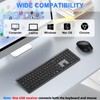 Wireless Keyboard and Mouse Combo, Full Size Silent Ultra Thin