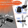 FOVPLUE 1.25" Highway Footpegs,Short Angled Adjustable Highway Pegs w/Mounts for