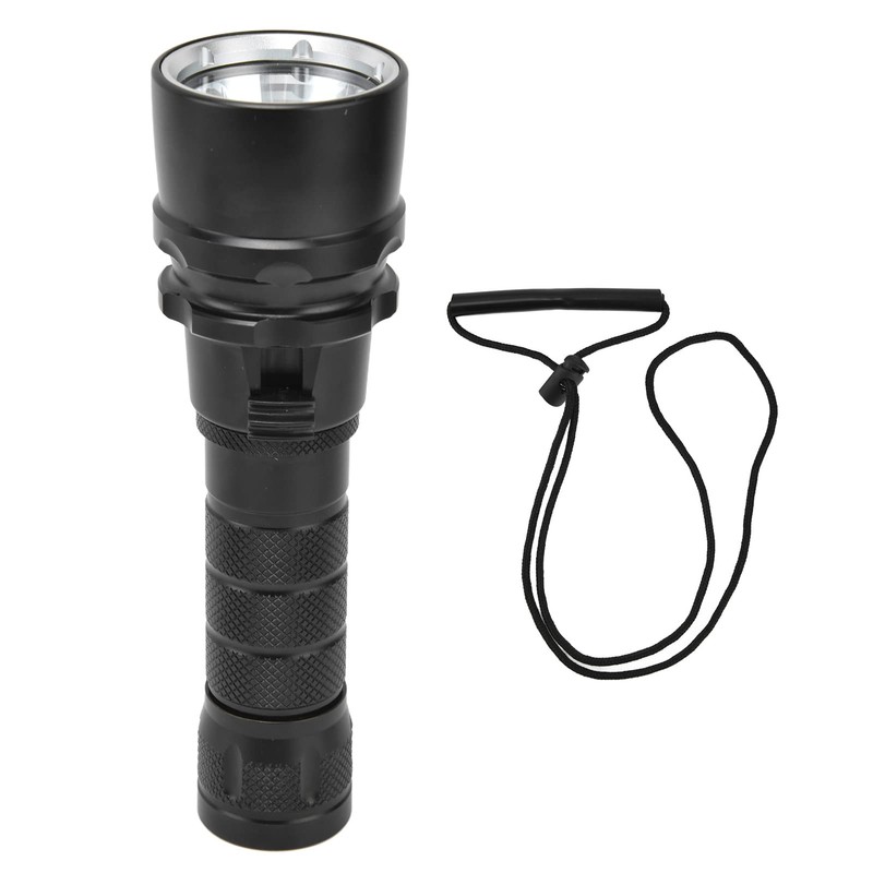 Dechoga Flashlight, Dibrite L25000lm, Stepless Dimming Diving Light, Vacuum Electroplating,