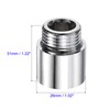 Unifizz Nickel Plated Brass Pipe Fitting Extension 20mm G1/2 Female
