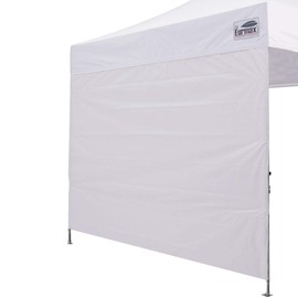 Eurmax USA Instant Canopy SunWall 10FT Pop Up Canopy Wall Sidewall with Horizontal Strap for Eurmax ONLY,1 Pack Sidewall (White)