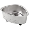 Ernest A-77824 Triangular Corner (Mini), Stainless Steel, Dish Drainer, Garbage