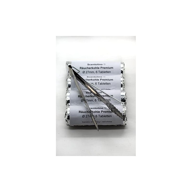Scentolino Smoking Charcoal Tablets Premium 4 Rolls Diameter 27 mm
