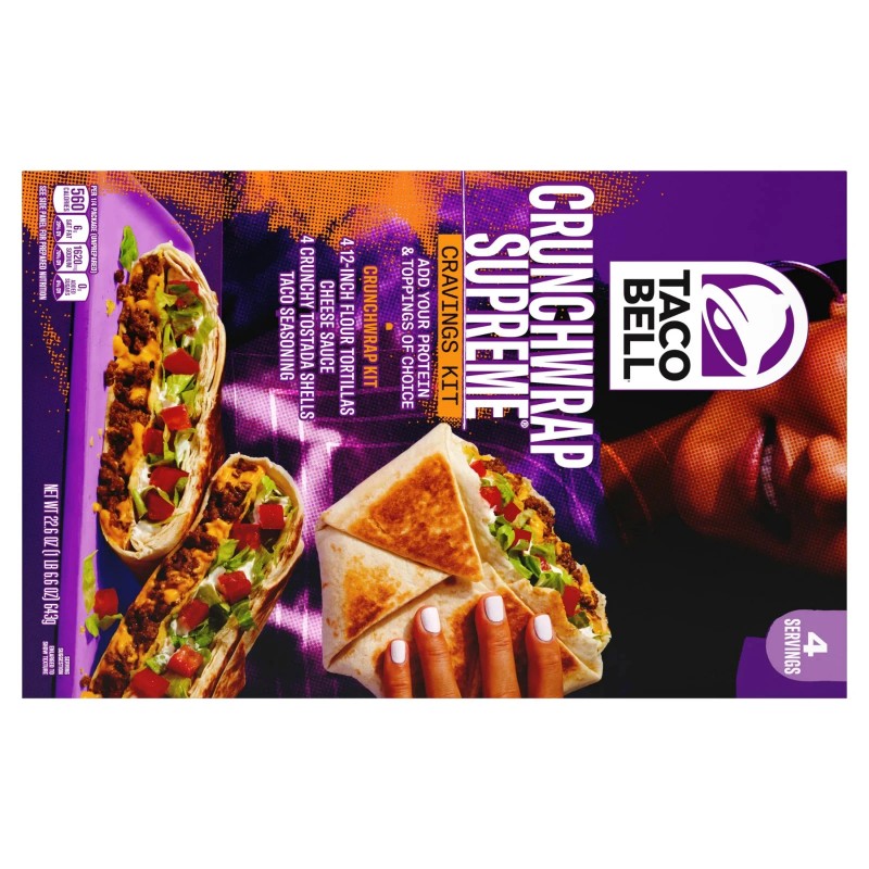 Taco Bell Crunchwrap Supreme cravings Kit, 22.6 Oz Box...