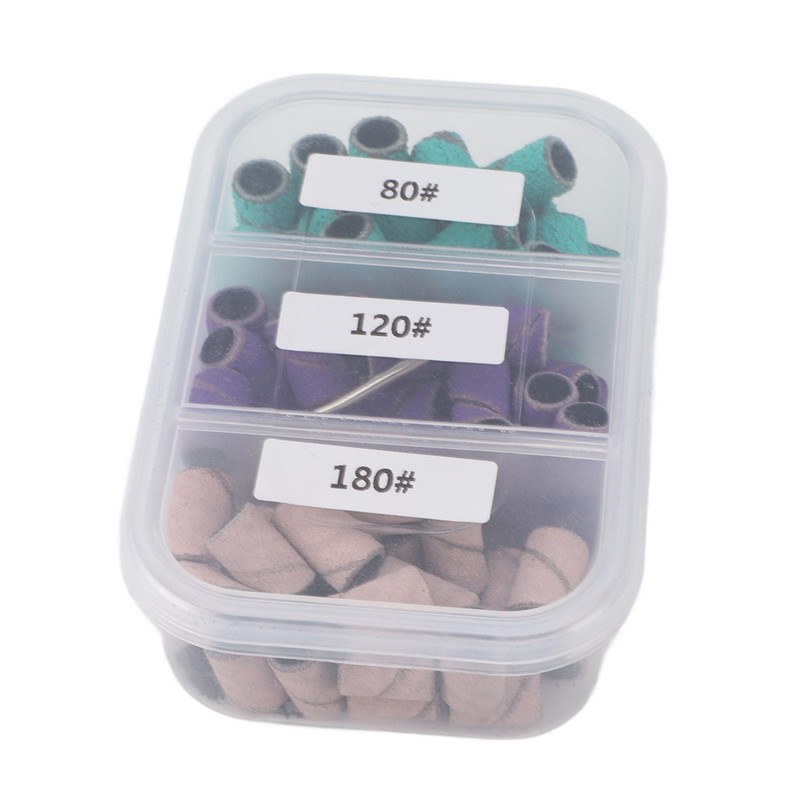 75 Bandas de Lijado para Taladro de Uñas, Juego de