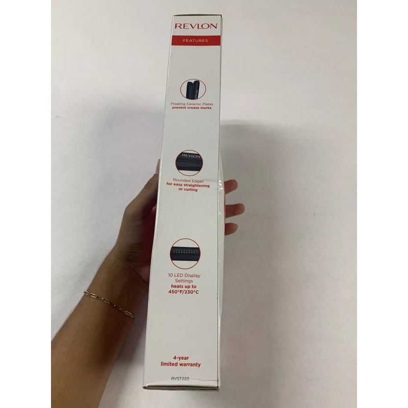 Revlon Smoothstay Coconut Oil Infused Hair Straightener - Black -