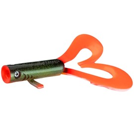 LMAB Drunk Dancer 15, 18 & 23 cm - Double Twister Fishing Lure - Rubber Bait for Pike & Zander - Pike Bait Zander Bait - Artificial Bait Twinler Pike (23 cm, Angry Alfred)