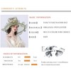 RZTA Women's Kentucky Derby Church Dress Hat Wide Brim Leaf