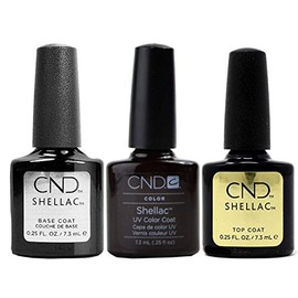 CND Original Shellac Fedora Plus Base Coat Plus Top Coat 7.3 ml 1er Set 1 x 22 ml