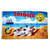 Flag Summer Seagulls Beach 90 x 150 cm